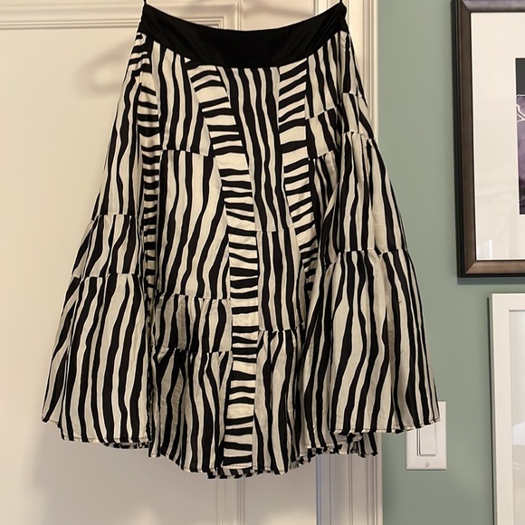 High waisted zebra print Anthropologie skirt - Picture 2 of 4